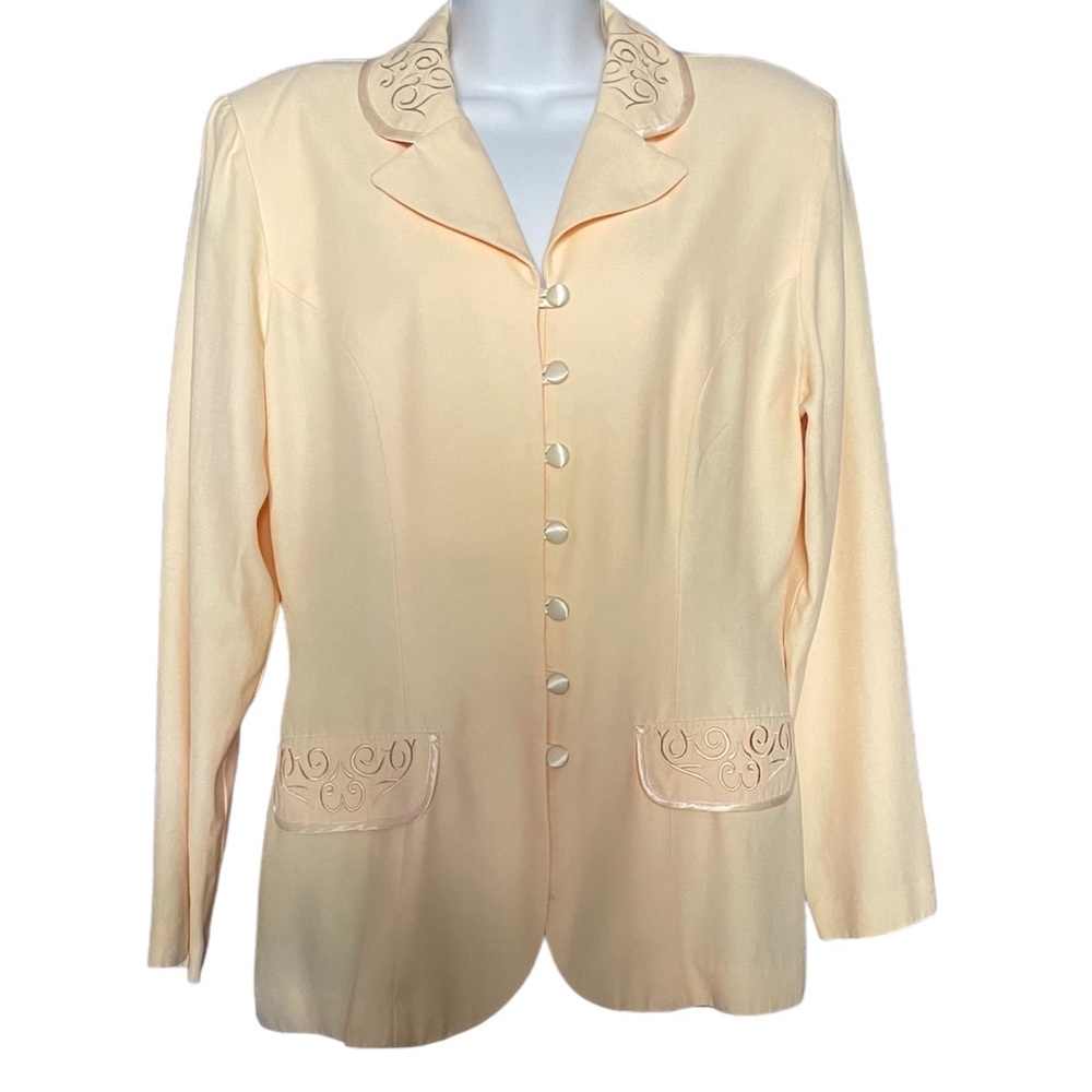 Butter yellow vintage 90s Mascara blazer